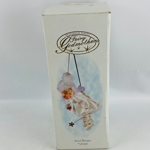 Jacqueline Kent Fairy Godmother Doll Love Blonde Green Gems JKC 2002 12" Hanging - Picture 8 of 12